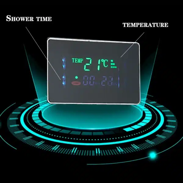 Bathroom LED Light Rain Waterfall Shower Panel Faucet Body Massage Jets Shower Faucet Stainless Steel Tub Spout Shower Column - Image 3