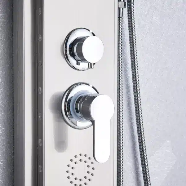 Rain Waterfall LED Shower Panel Black Shower Column Tower Digital Screen TEMP Mixer Tap Spray Bidet Shower Mixer Faucet - Image 6