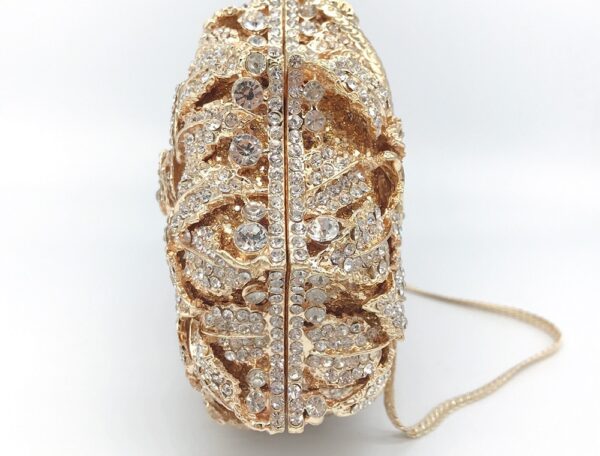 Mace - Floral Crystal Embellished Evening Clutch - Image 10